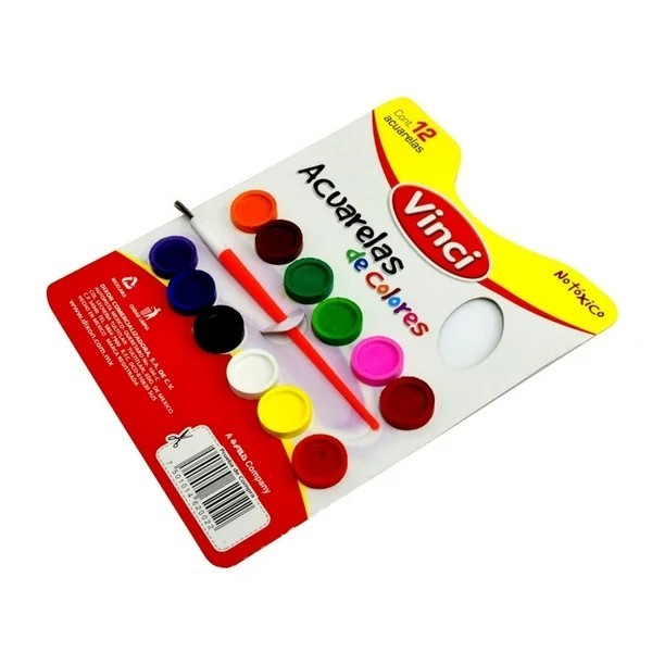 ACUARELA EST.C12PINC. COLORES INT. VINCI C.40